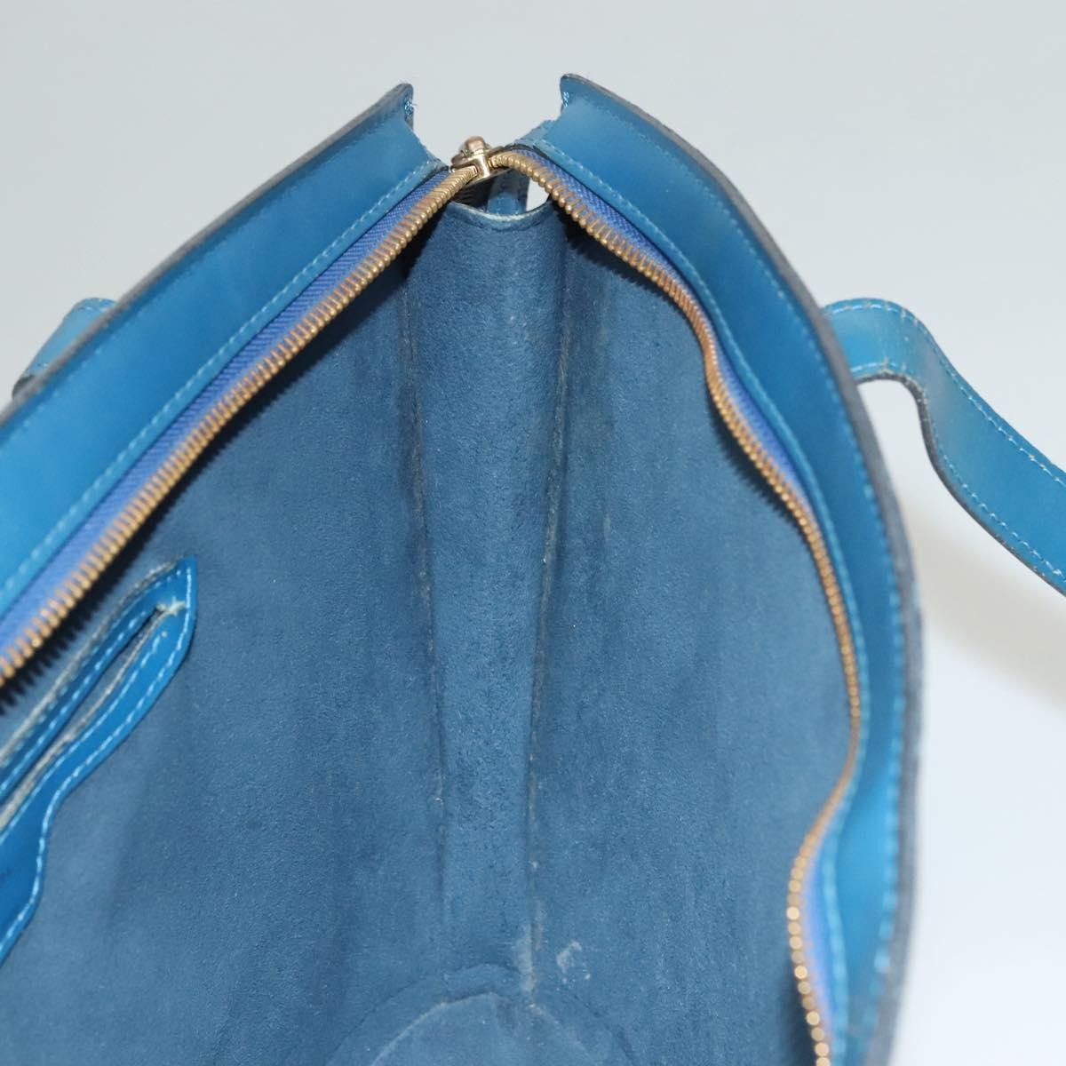 Louis Vuitton Saint Jacques Handbag Epi Leather, BLUE, LEATHER, Handbag