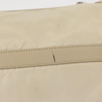 Prada Buckle Messenger Bag Tessuto, BEIGE, NYLON, Shoulder bag