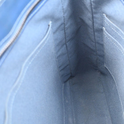 Louis Vuitton Tadao Handbag Damier Infini Leather, BLUE, LEATHER, Tote bag