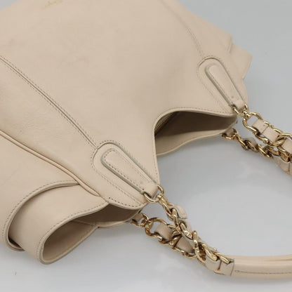 Salvatore Ferragamo Melinda Tote Leather, BEIGE, LEATHER, Tote bag