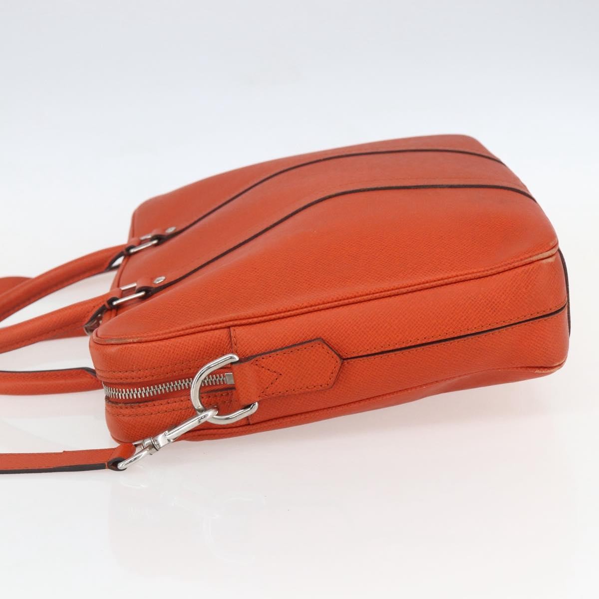 Louis Vuitton Porte-Documents Voyage Briefcase Taiga Leather, ORANGE, LEATHER, Briefcase