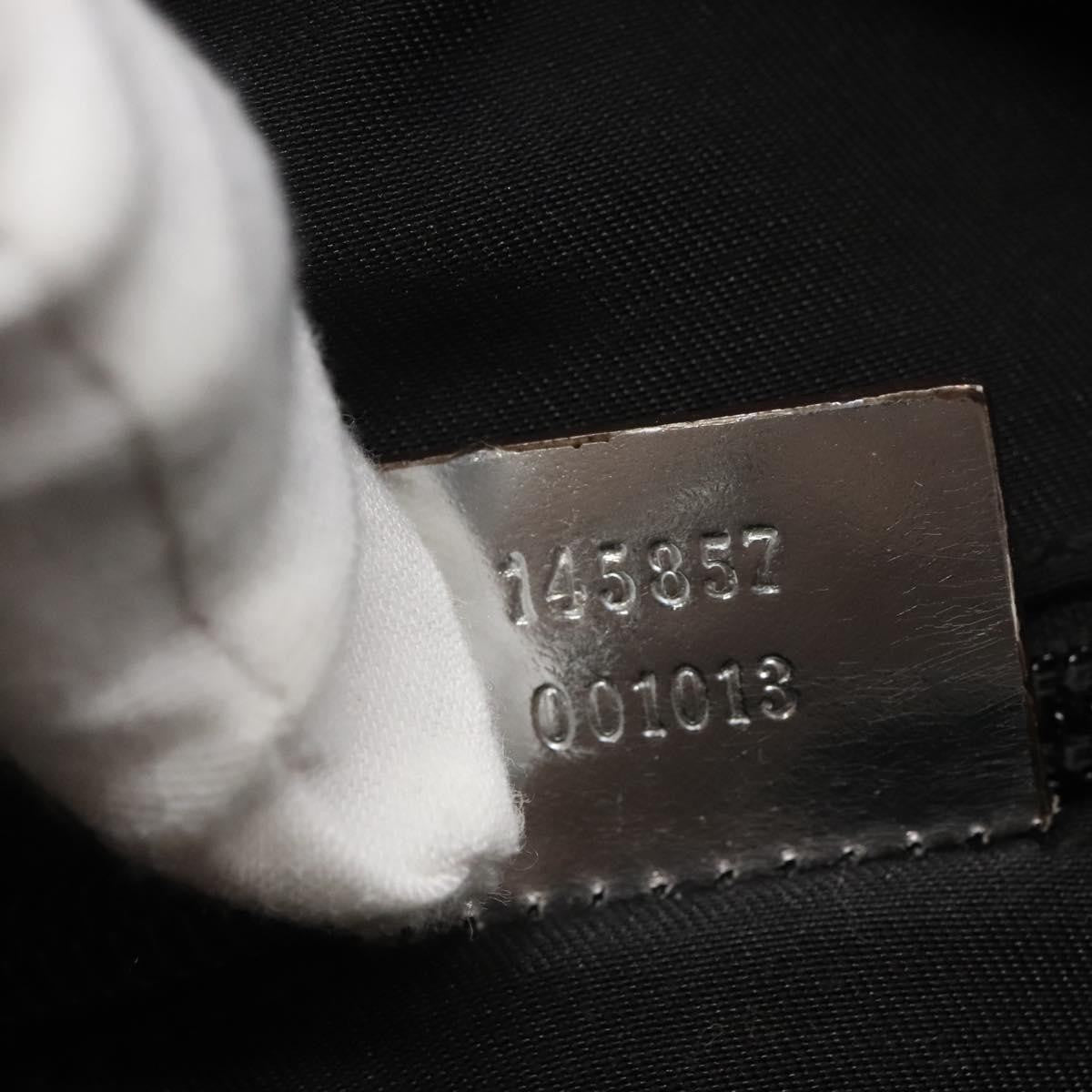 Gucci Zip Messenger Bag GG Canvas with Perforated Leather, SILVER, CANVAS, Shoulder bag