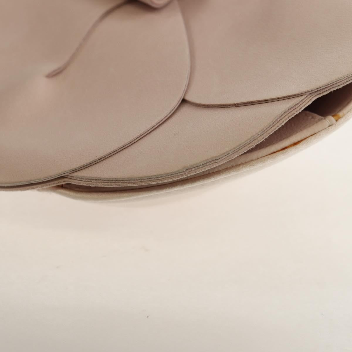 Chanel Camellia Round Clutch with Chain Satin, PINK, SATIN, Clutche & pouche