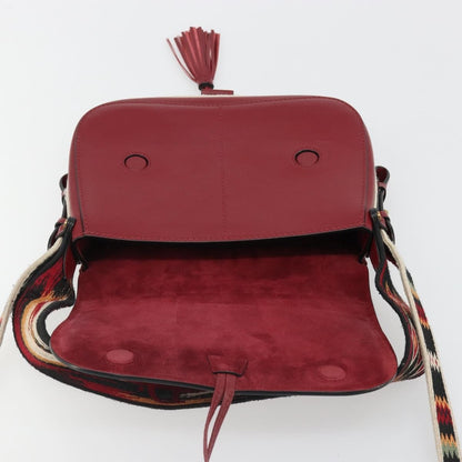 Christian Dior Diorodeo Flap Bag Leather, Red, Leather, Shoulder Bag