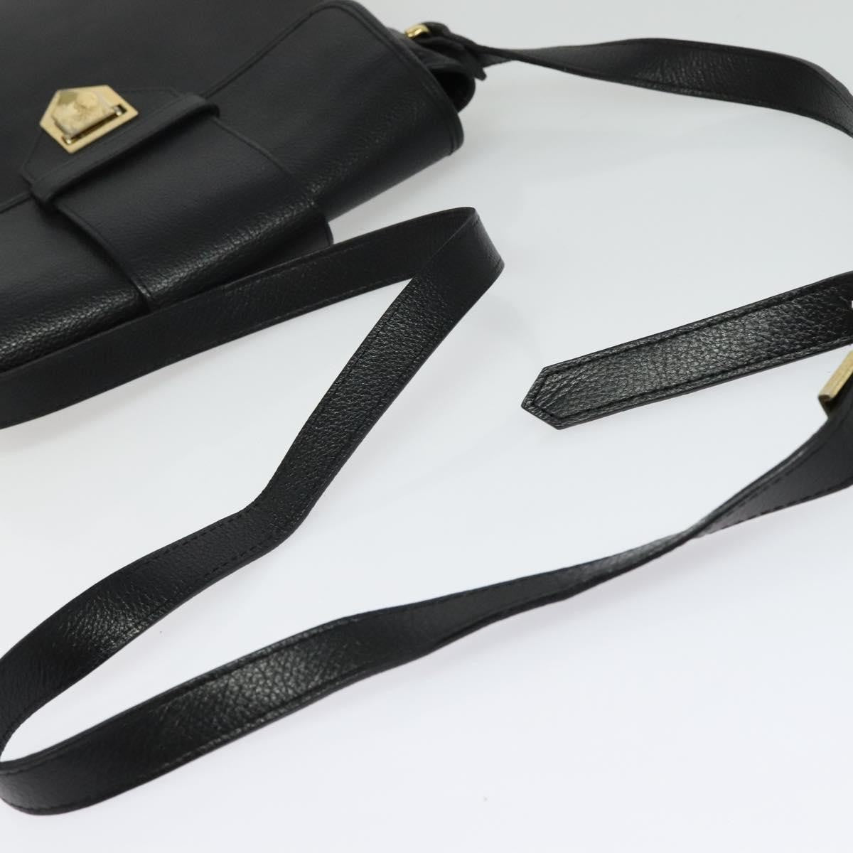 Saint Laurent Vintage Shoulder Bag Leather, BLACK, LEATHER, Shoulder bag