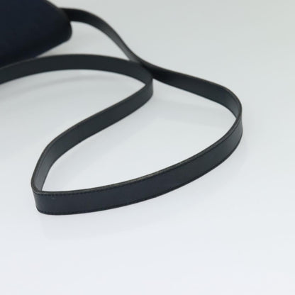 Christian Dior Vintage Trotter Shoulder Bag Embroidered Diorissimo Canvas, NAVY, CANVAS, Shoulder bag