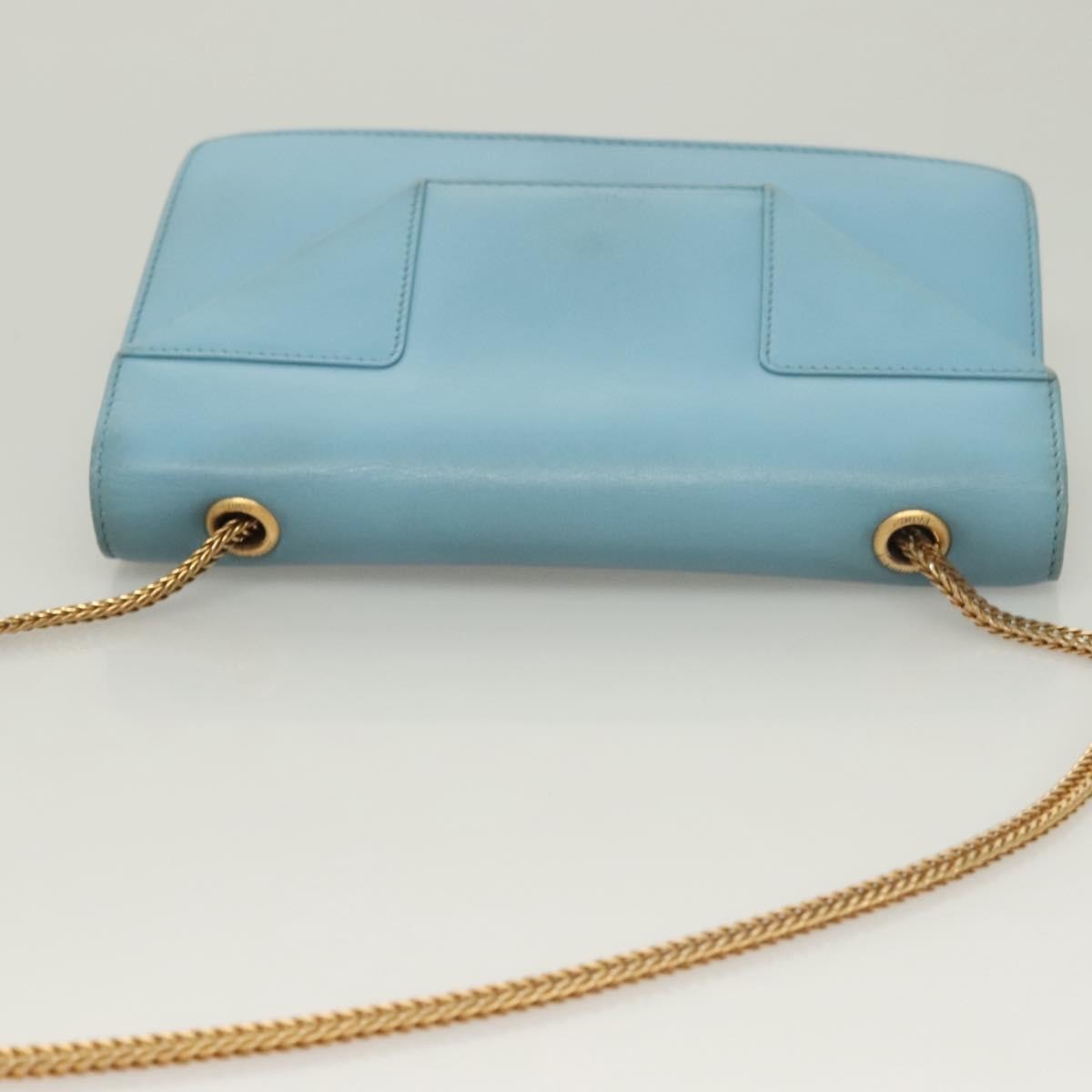 Saint Laurent Betty Bag Leather, BLUE, LEATHER, Shoulder bag