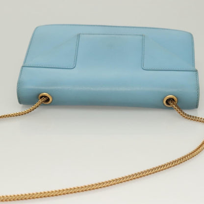 Saint Laurent Betty Bag Leather, BLUE, LEATHER, Shoulder bag