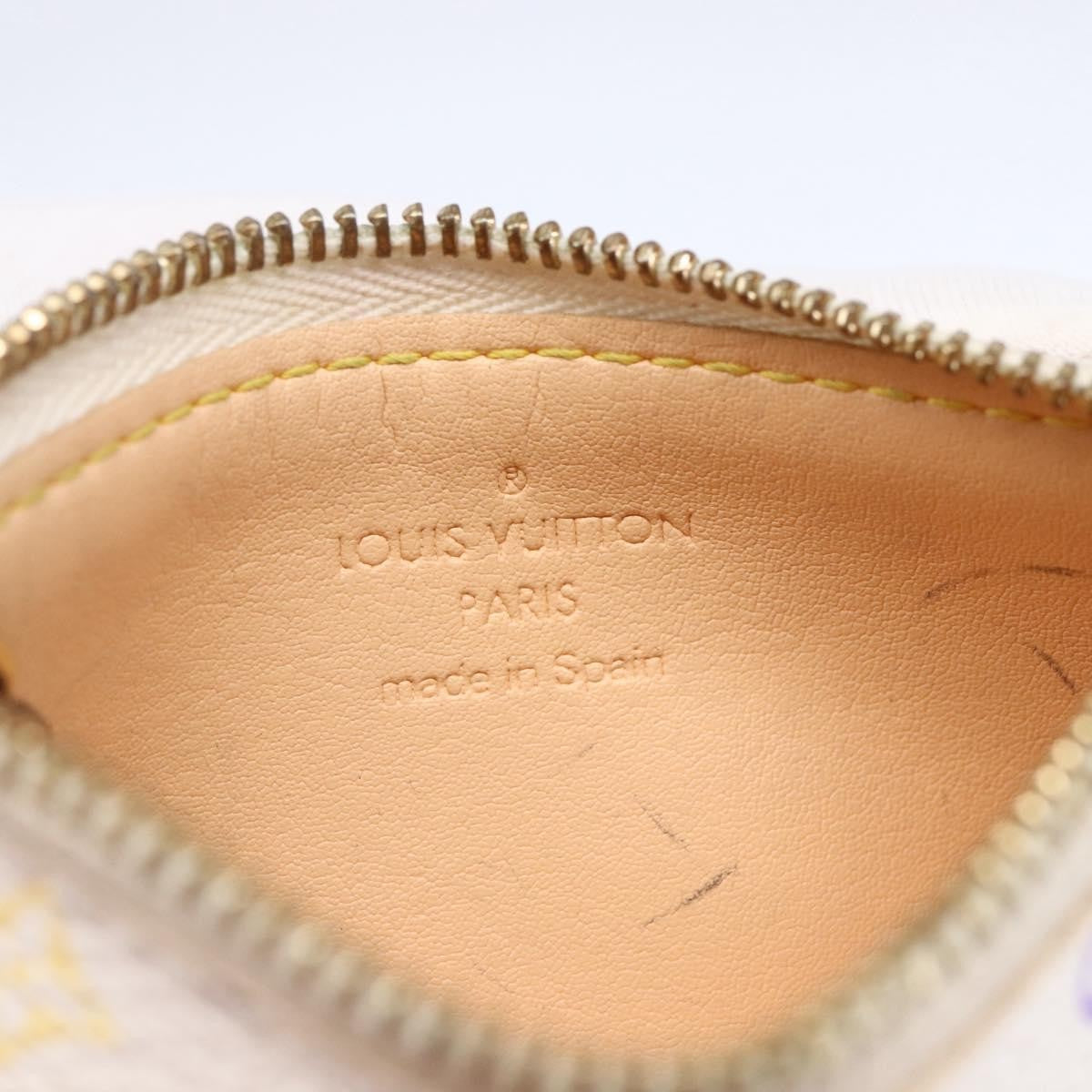 Louis Vuitton Pochette Clés Monogram Canvas, WHITE, CANVAS, Wallets