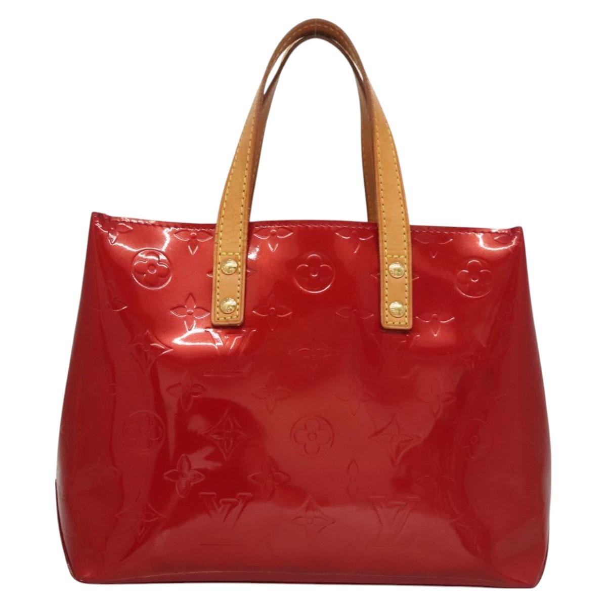 Louis Vuitton Reade Handbag Monogram Vernis, RED, PATENT_LEATHER, Handbag