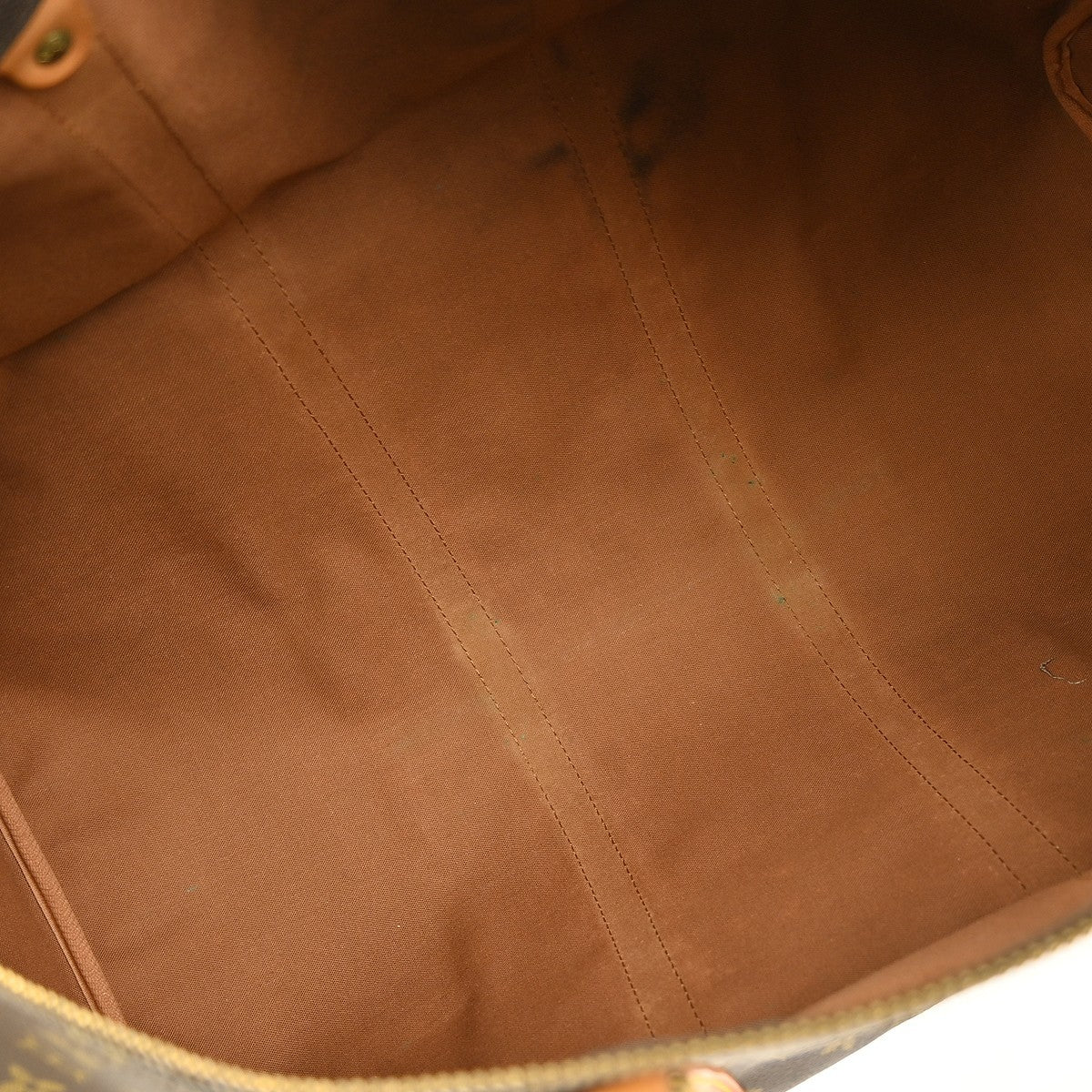 Louis Vuitton Keepall Bag Monogram Canvas, BROWN, CANVAS, Travel bag