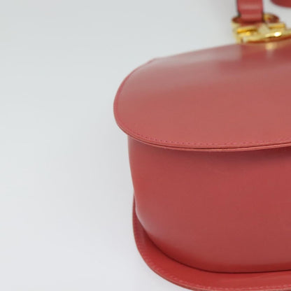 Salvatore Ferragamo Gancini Shoulder Bag Leather, PINK, LEATHER, Shoulder bag