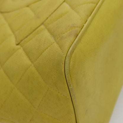 Chanel Medallion Tote Quilted Caviar, YELLOW, LEATHER, Tote bag