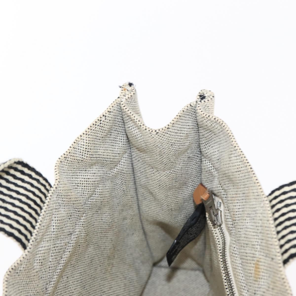 Hermes Fourre Tout Tote Canvas, GRAY, CANVAS, Tote bag