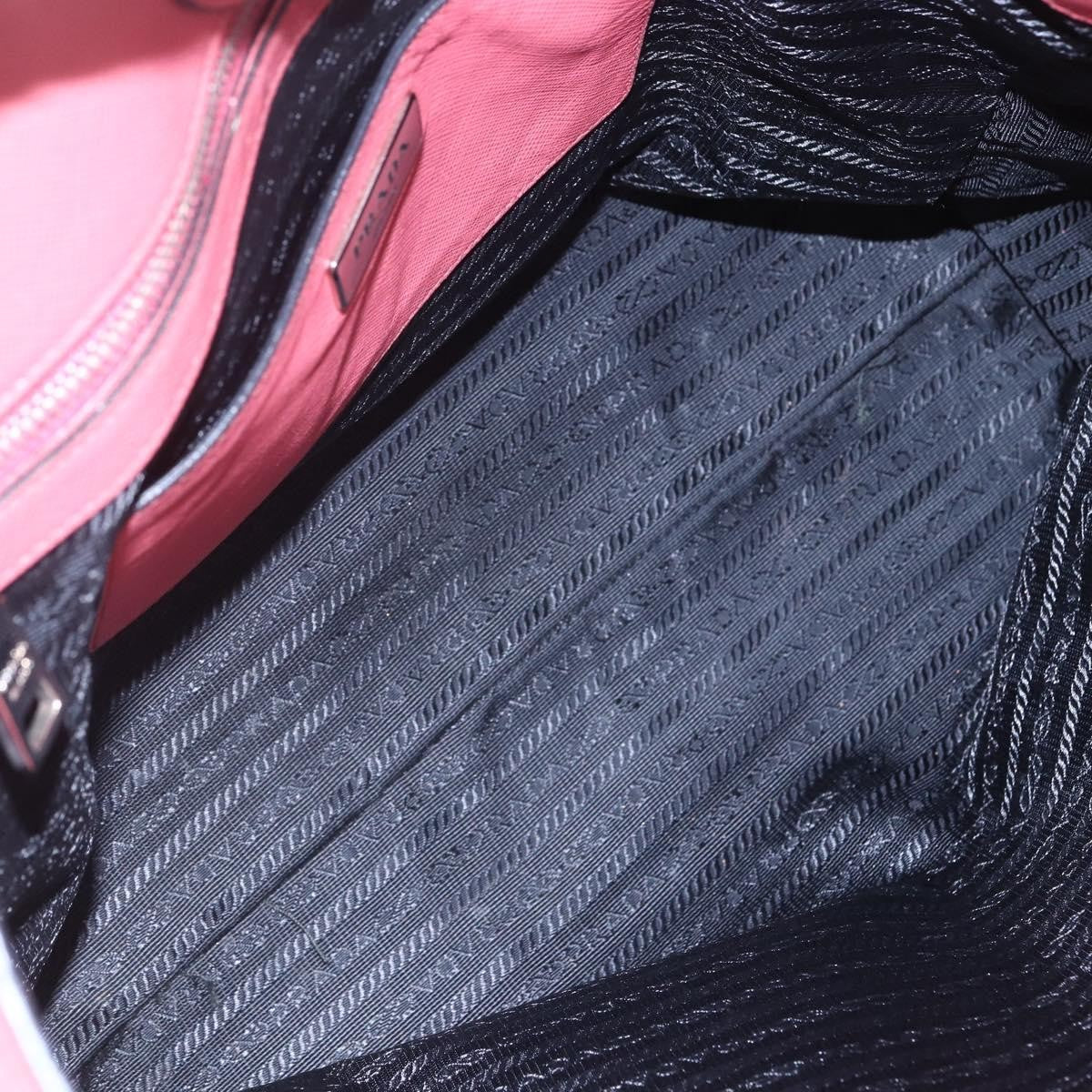 Prada Convertible Soft Shopping Tote Saffiano Leather, PINK, LEATHER, Tote bag
