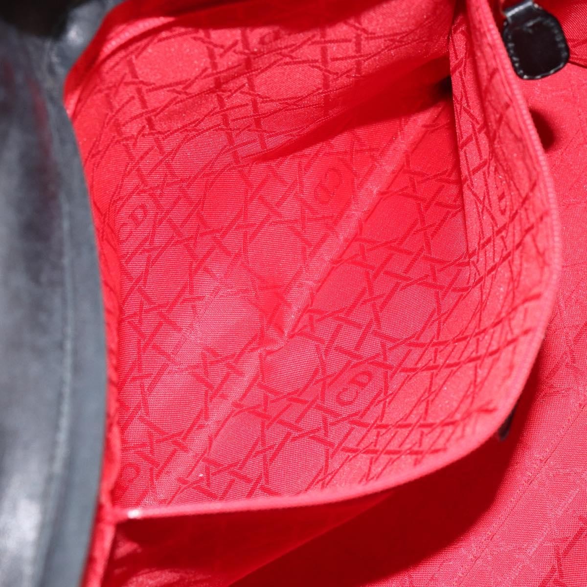 Christian Dior Vintage Lady Dior Bag Cannage Quilt Lambskin, BLACK, LEATHER, Handbag