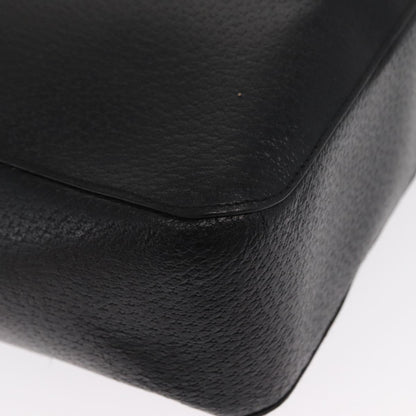 Gucci Vintage Bamboo Handle Tote Leather, BLACK, LEATHER, Tote bag