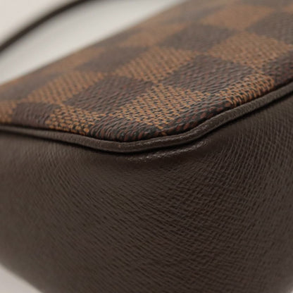 Louis Vuitton Trousse Make Up Bag Damier, BROWN, CANVAS, Clutche & pouche