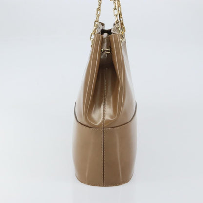 Salvatore Ferragamo Vintage Shoulder Bag Patent leather, BEIGE, PATENT_LEATHER, Shoulder bag