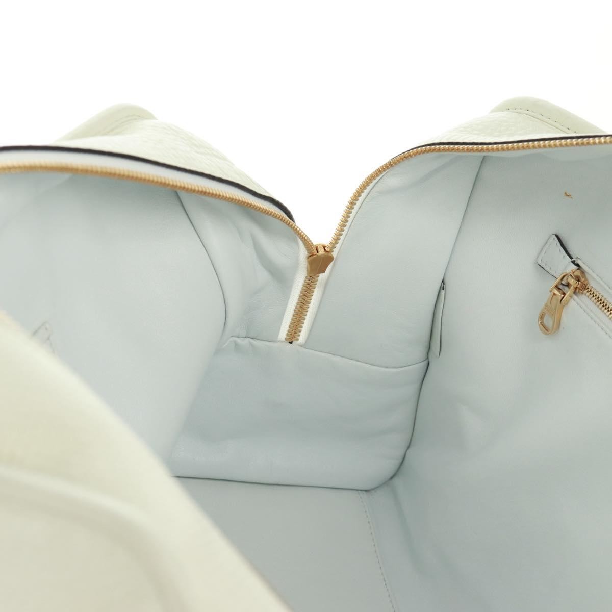 Loewe Amazona NM Bag Leather, WHITE, LEATHER, Handbag