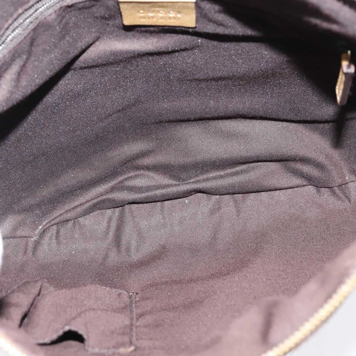 Gucci D Ring Messenger Bag GG Coated Canvas, GOLD, CANVAS, Shoulder bag