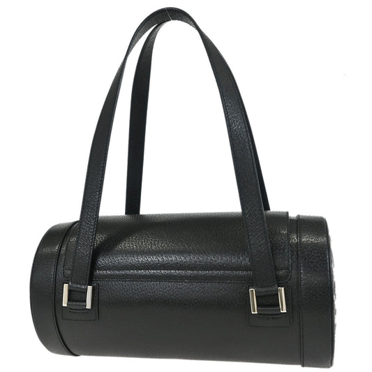 Bvlgari B.Zero1 Logomania Bag Leather, BLACK, LEATHER, Shoulder bag