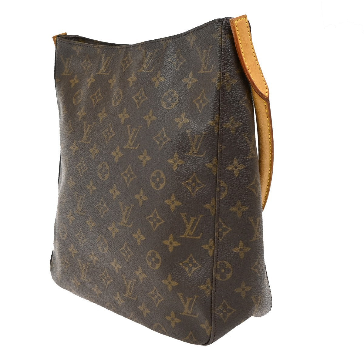Louis Vuitton Looping Handbag Monogram Canvas, BROWN, CANVAS, Shoulder bag