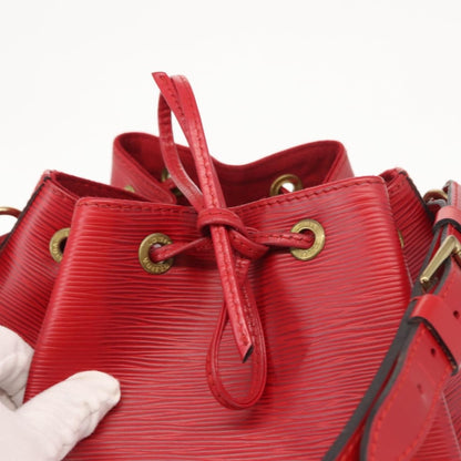 Louis Vuitton Noe Handbag Epi Leather, RED, LEATHER, Shoulder bag