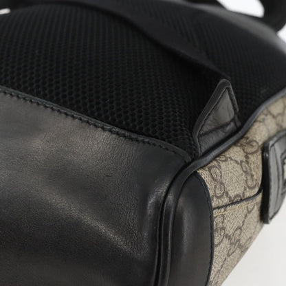 Gucci Zip Pocket Backpack Embellished GG Coated Canvas, BEIGE, PVC, Backpack