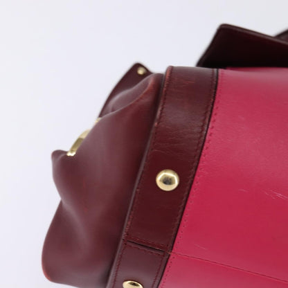 Salvatore Ferragamo Sofia Satchel Leather, PINK, LEATHER, Handbag