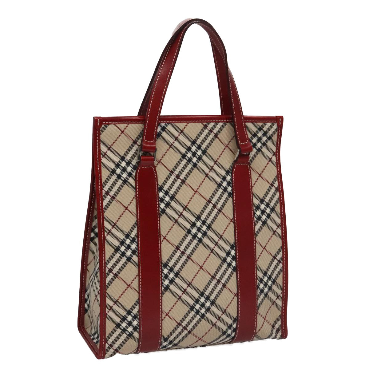 Burberry Nova Check Tote Canvas and Leather, BEIGE, CANVAS, Tote bag
