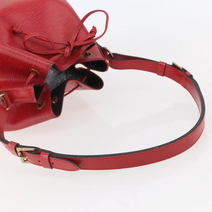 Louis Vuitton Noe Handbag Epi leather, RED, LEATHER, Shoulder bag
