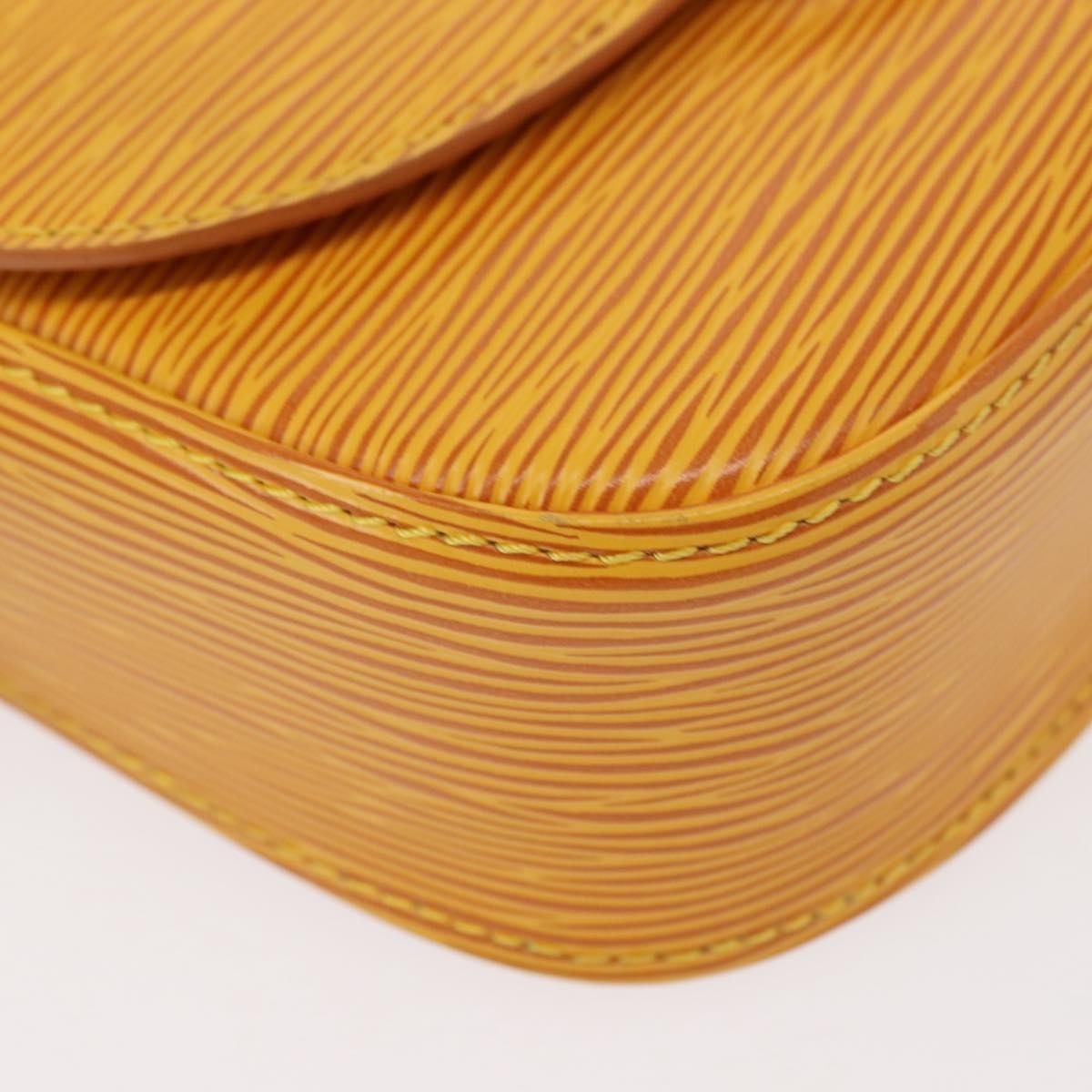 Louis Vuitton Saint Cloud Handbag Epi Leather, YELLOW, LEATHER, Shoulder bag