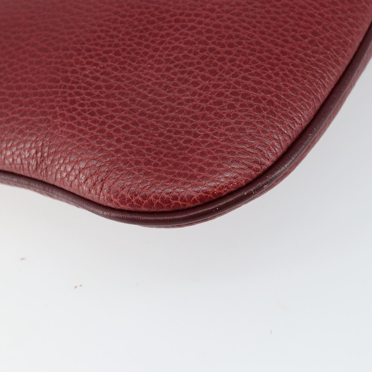 cartier Must de Cartier Shoulder Bag Leather, BURGUNDY, LEATHER, Shoulder bag