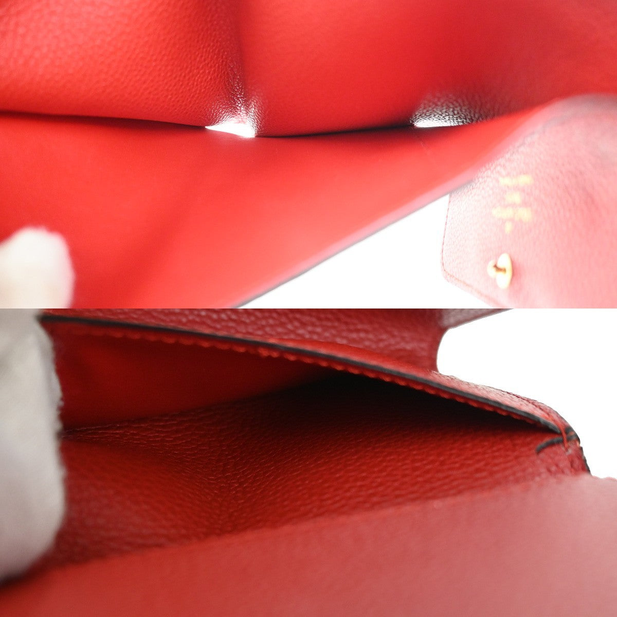 Louis Vuitton Pont Neuf Wallet Monogram Empreinte Leather, Red, Leather, Wallet
