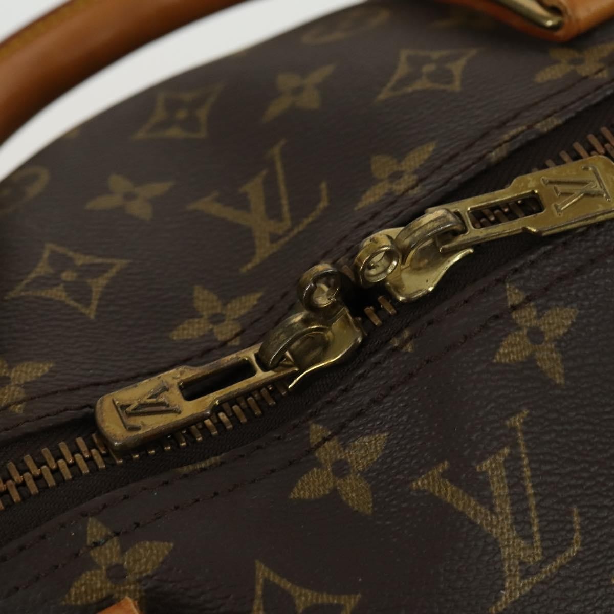 Louis Vuitton Keepall Bandouliere Bag Monogram Canvas, BROWN, CANVAS, Travel bag
