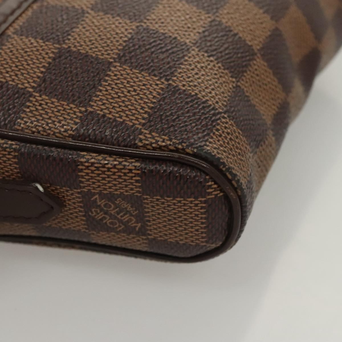 Louis Vuitton Ipanema Pochette Damier, BROWN, CANVAS, Clutche & pouche