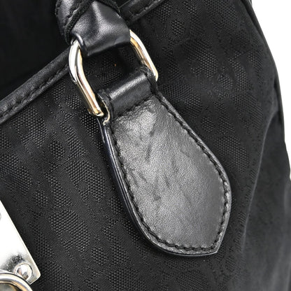 Christian Dior Lovely Tote Diorissimo Canvas, BLACK, CANVAS, Tote bag