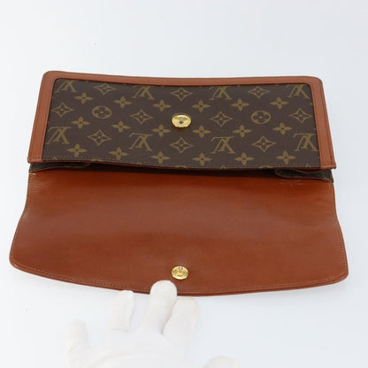Louis Vuitton Dame Pochette Monogram Canvas, BROWN, CANVAS, Clutche & pouche