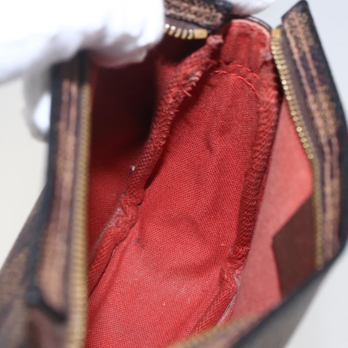 Louis Vuitton Trousse Make Up Bag Damier Canvas, BROWN, CANVAS, Clutche & pouche