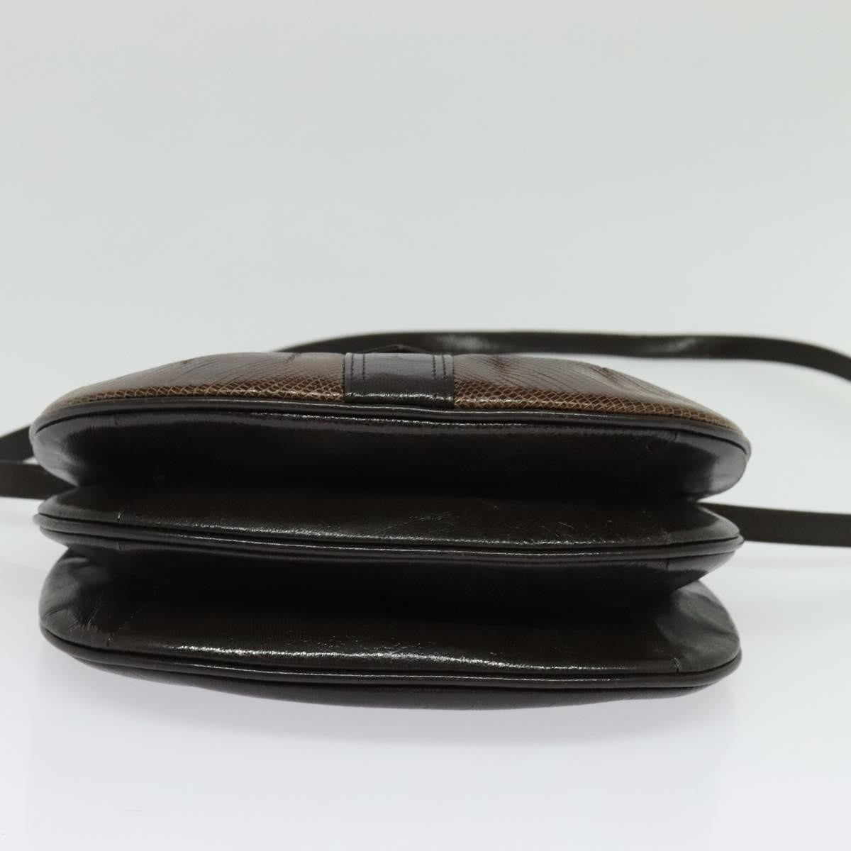 Saint Laurent Vintage Shoulder Bag Leather, BROWN, LEATHER, Shoulder bag