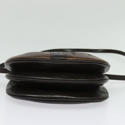 Saint Laurent Vintage Shoulder Bag Leather, BROWN, LEATHER, Shoulder bag