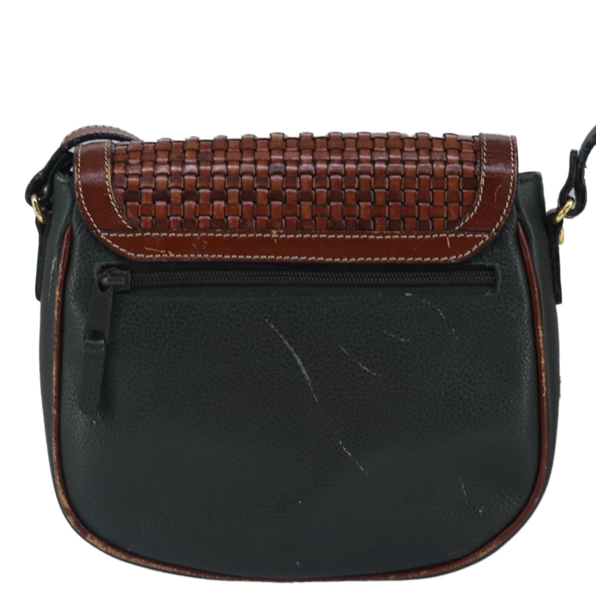 Bally Vintage Shoulder Bag Leather, Green, Leather, Shoulder Bag