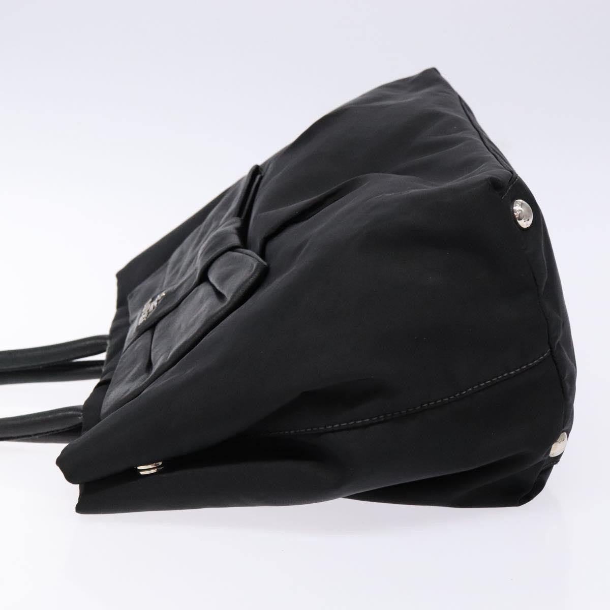 Prada Bow Tote Tessuto, SILVER, NYLON, Handbag