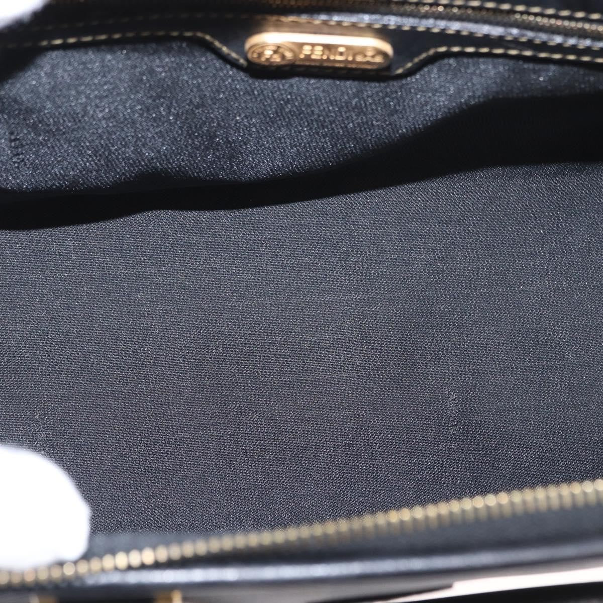 Fendi Vintage Pequin Convertible Boston Bag Coated Canvas, BROWN, CANVAS, Travel bag