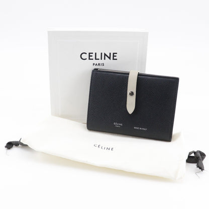Celine Multifunction Strap Wallet Leather, BLACK, LEATHER, Wallets