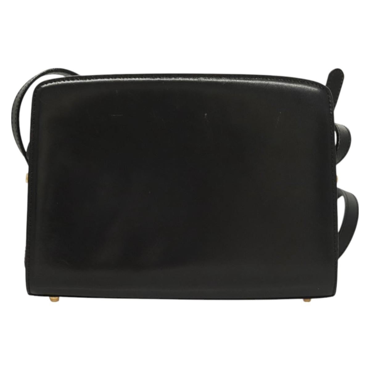 Bally Vintage Shoulder Bag Leather, Black, Leather, Shoulder Bag