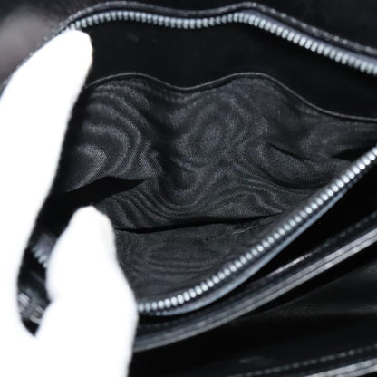 Gucci Vintage Turnlock Top Handle Bag Leather, BLACK, LEATHER, Shoulder bag