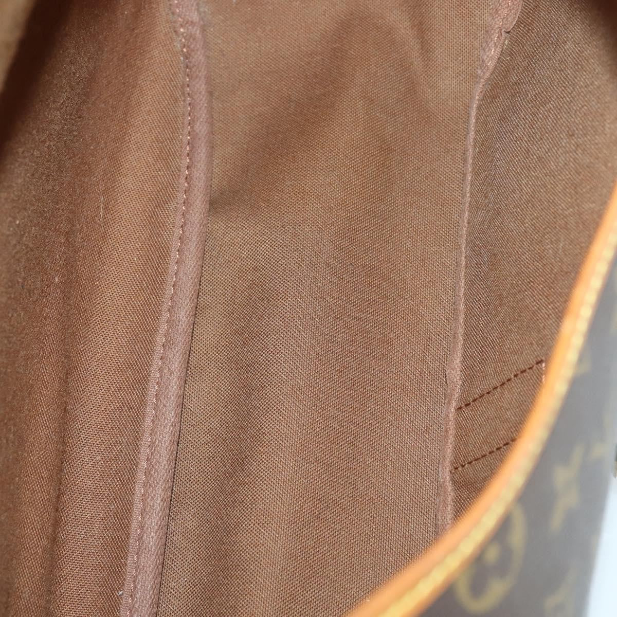 Louis Vuitton Saumur Handbag Monogram Canvas, BROWN, CANVAS, Shoulder bag