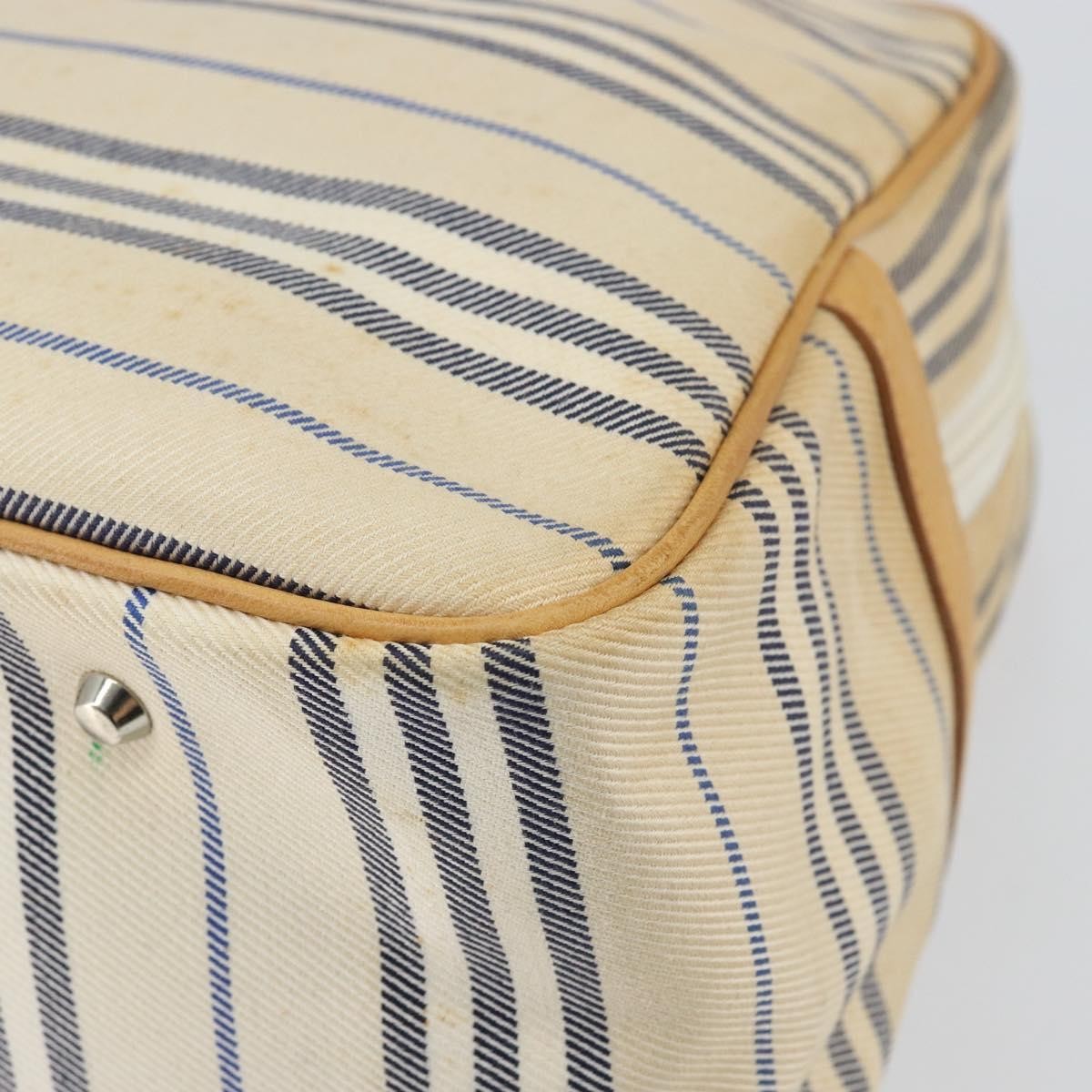 Burberry Vintage Handbag Canvas, WHITE, CANVAS, Handbag